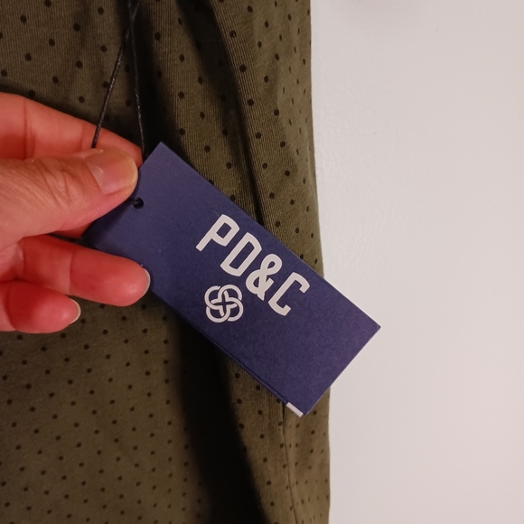 Size Medium Mens Polo Shirt NWT Olive Green Athletic Tee Golf Casual - Picture 4 of 5